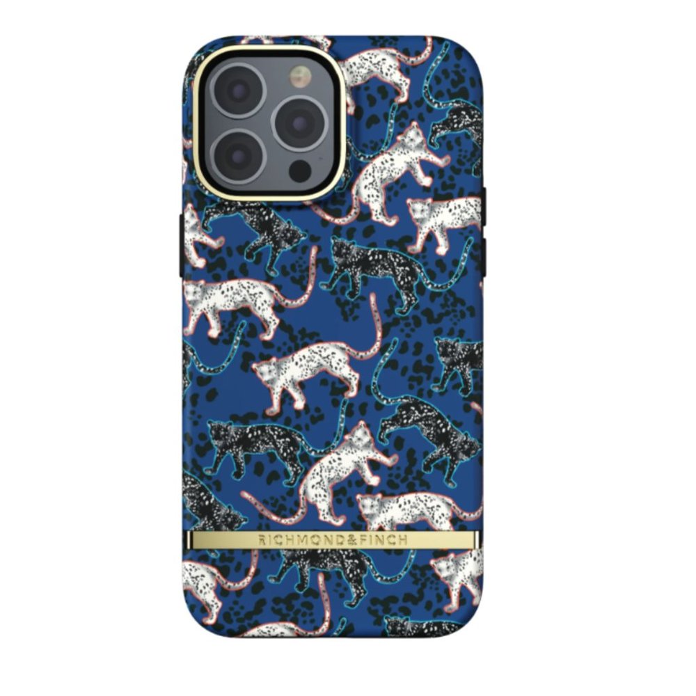 Richmond & Finch phone case- Blue leopard